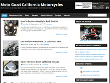 Tablet Screenshot of motoguzzicalifornia.com